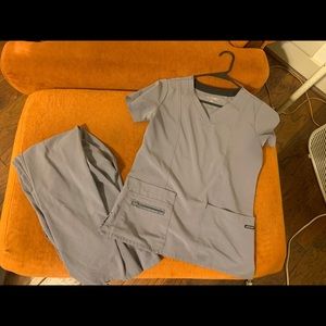 Women's jockey scrub set